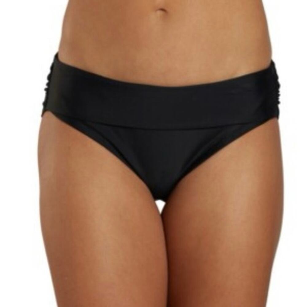 Prana NWT Black Marta Bikini Bottom UPF 50 Moderate Coverage Size XL